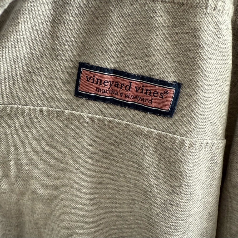 Vineyard Vines Men’s XL Grey 1/4 Zip Long Sleeve Shep Shirt - Picture 3 of 6